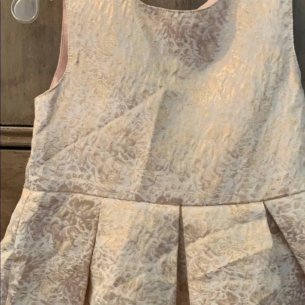 4/$20 Carters blush and gold dress